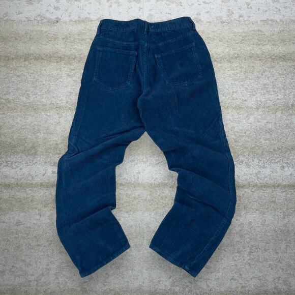 Pacsun Corduroy Pants Aqua Blue Relaxed Fit Thick Cords Flat Front - Picture 1 of 4